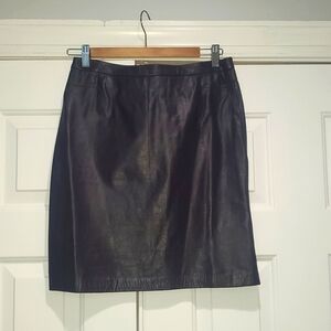 Beautiful Purple 100% Leather Skirt